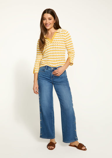 FDJ Olivia Wide Ankle - Medium Blue Clothing - Bottoms - Denim - Opening by French Dressing Jeans | Grace the Boutique