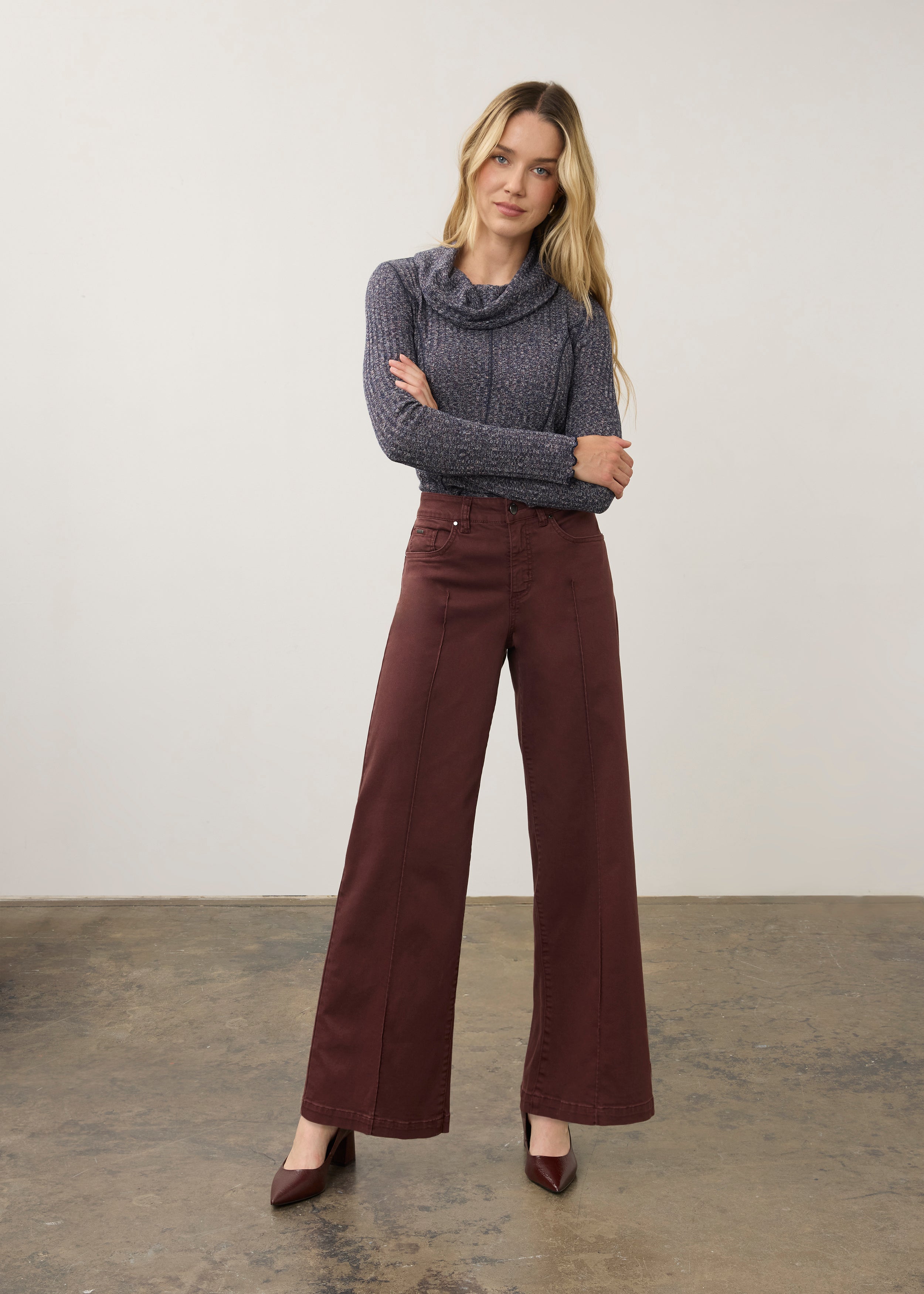FDJ Olivia Wide Leg - Fig