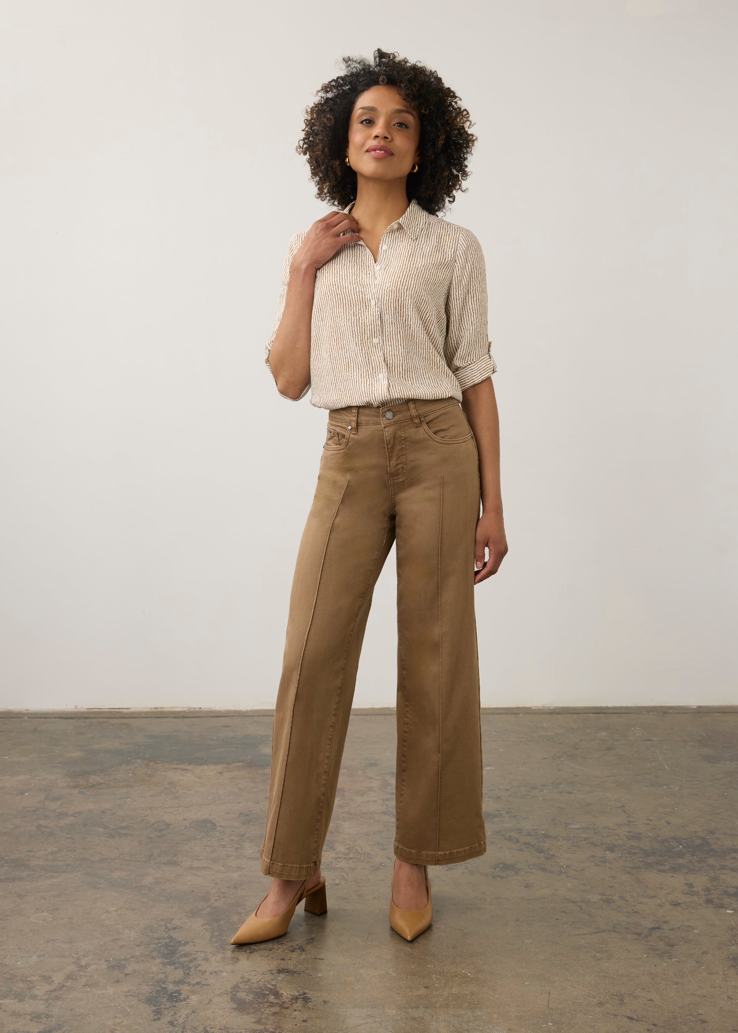 FDJ Olivia Wide Leg - Maple