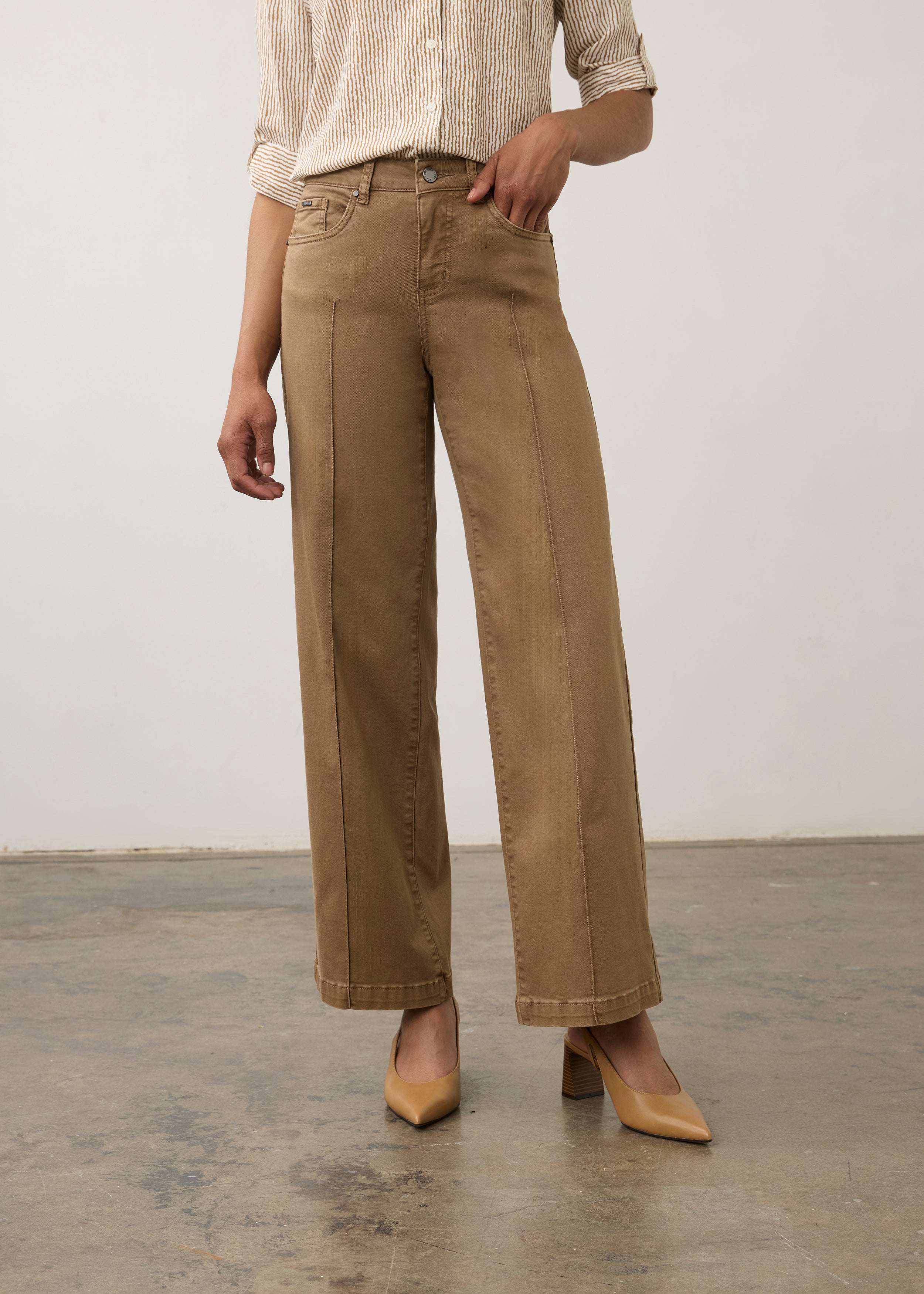 FDJ Olivia Wide Leg - Maple