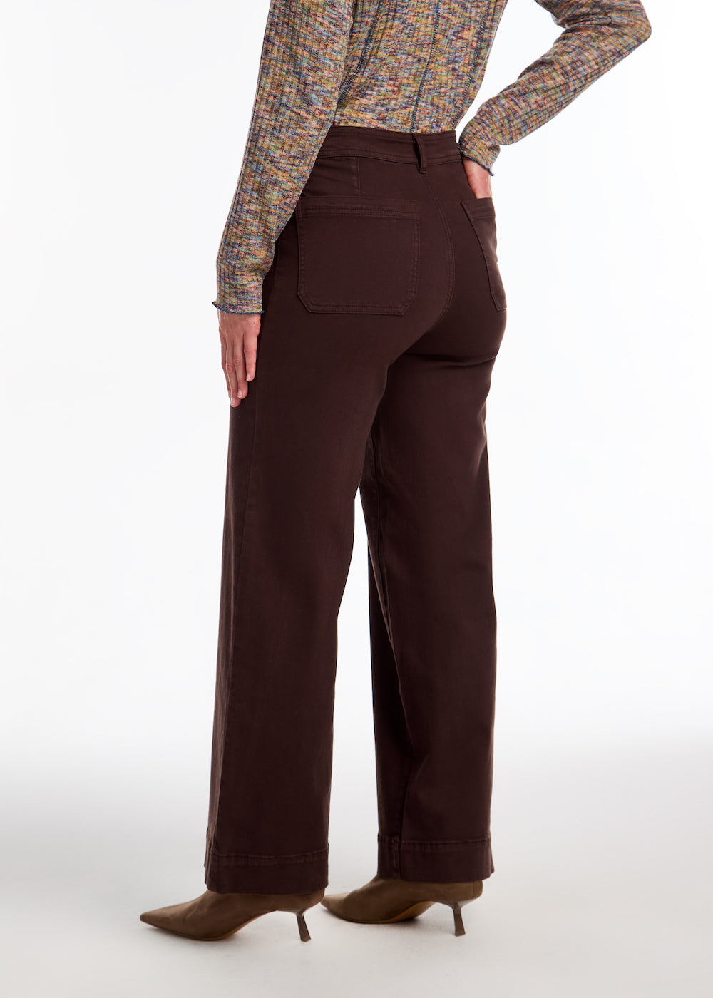 FDJ Olivia Wide Leg - Rich Brown Clothing - Bottoms - Pants - Casual by French Dressing Jeans | Grace the Boutique