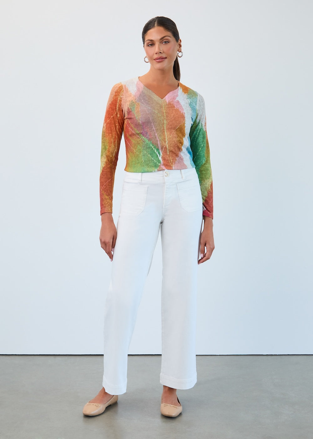 FDJ Olivia Wide Leg - Winter White