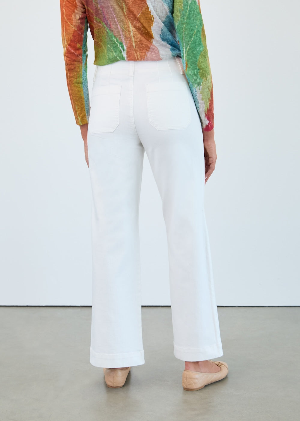 FDJ Olivia Wide Leg - Winter White