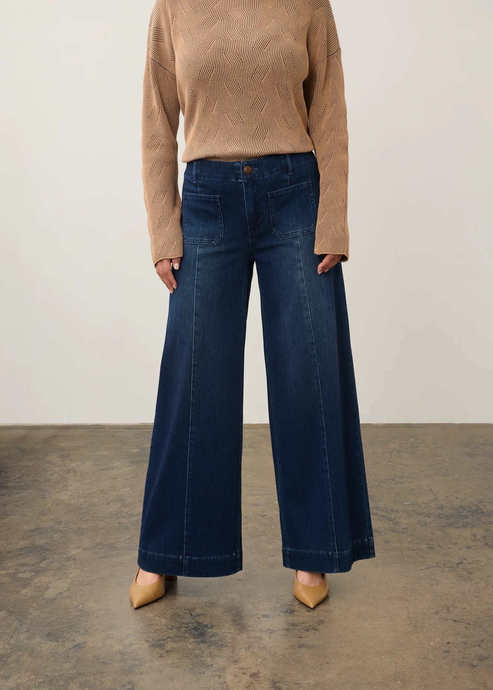 FDJ Pull On Wide Leg - Dark
