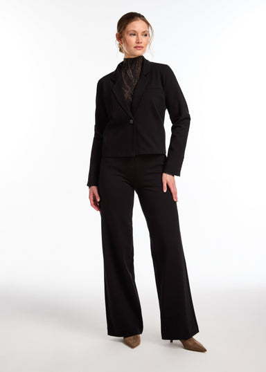 FDJ Pull-On Wide Leg Pant - Black Clothing - Bottoms - Pants - Dressy by French Dressing Jeans | Grace the Boutique