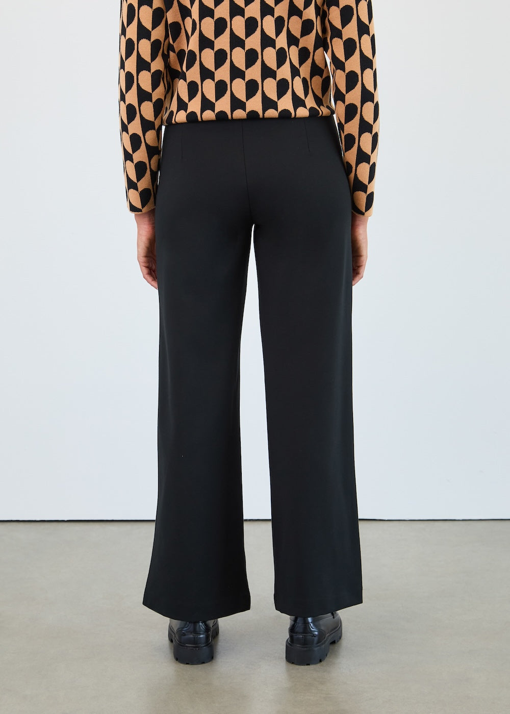 FDJ Pull-On Wide Leg Pant - Black