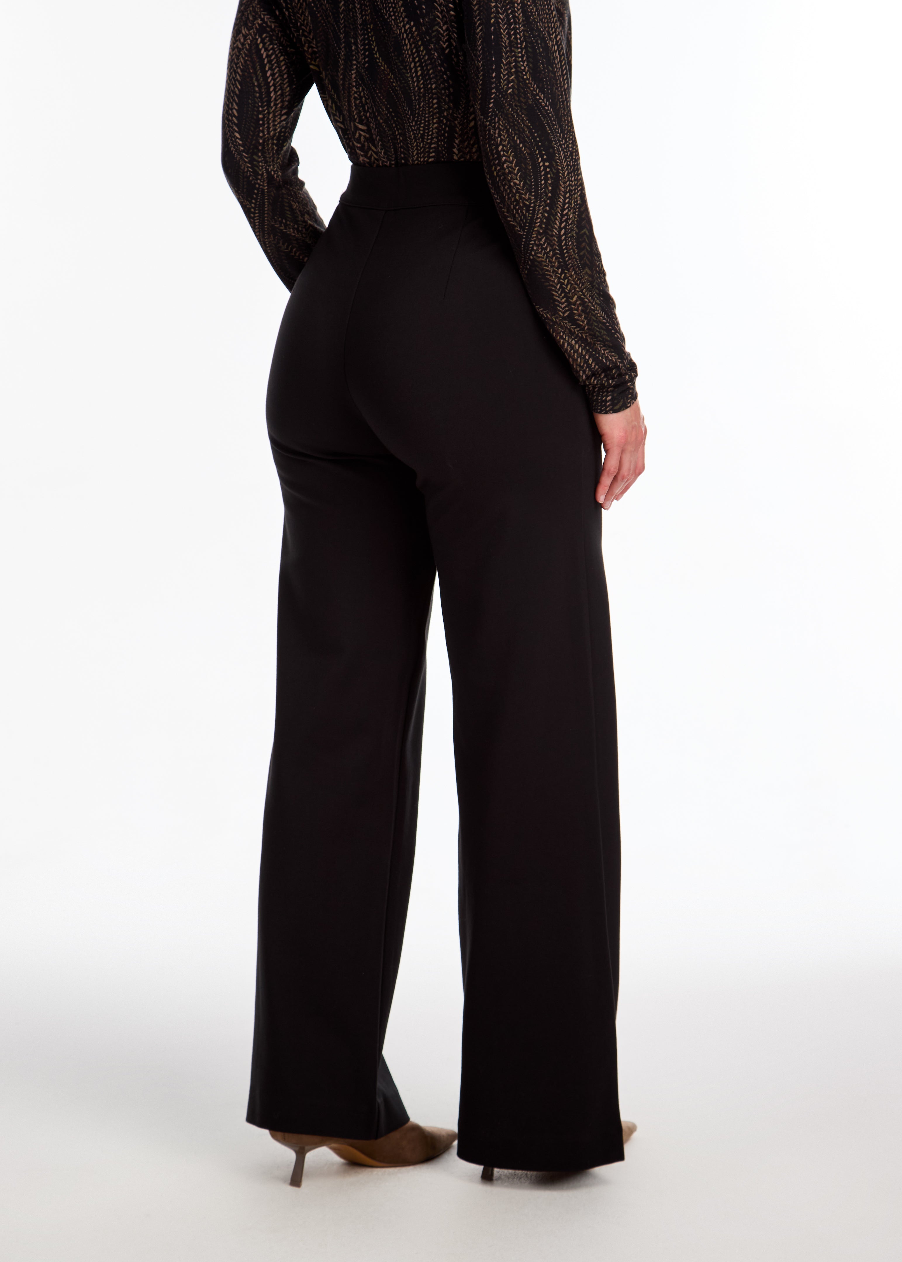 FDJ Pull-On Wide Leg Pant - Black Clothing - Bottoms - Pants - Dressy by French Dressing Jeans | Grace the Boutique