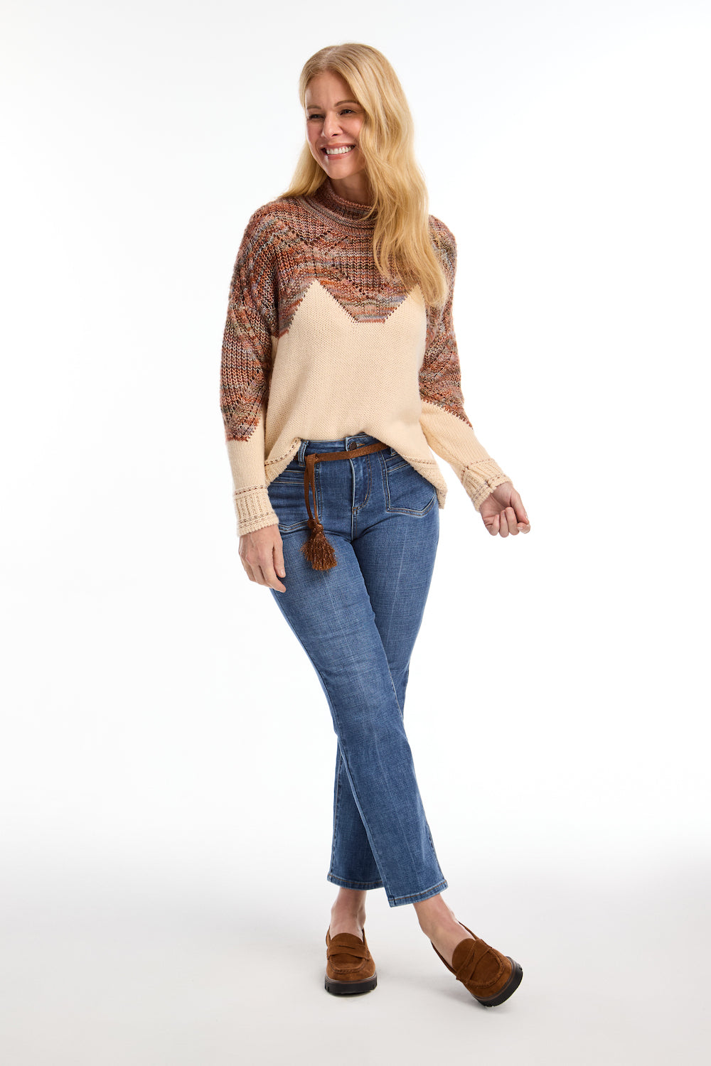 FDJ Spacedye Sweater - Pumpkin Spice Clothing - Tops - Sweaters - Pullovers by French Dressing Jeans | Grace the Boutique