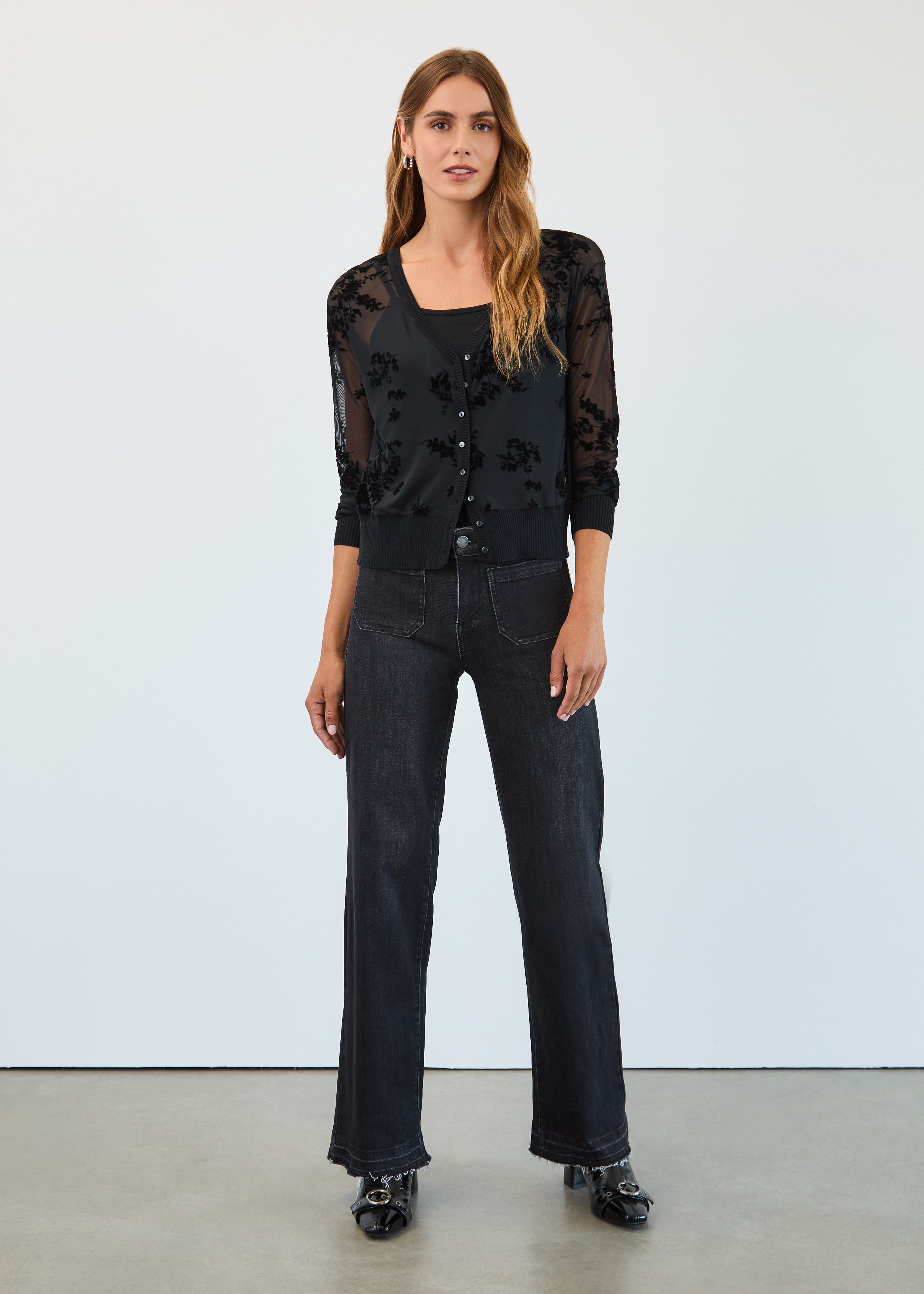 FDJ Two Piece Cardi Set - Black