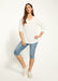 FDJ V-Neck Top - White Clothing - Tops - Shirts - LS Knits by French Dressing Jeans | Grace the Boutique