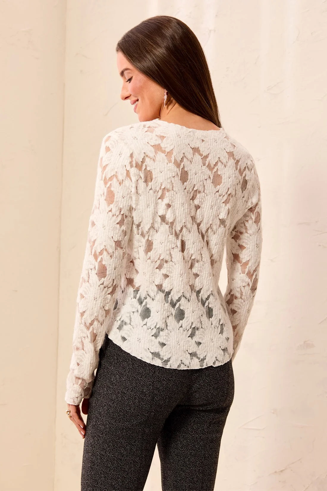 Tribal Lace Cardi - Cream
