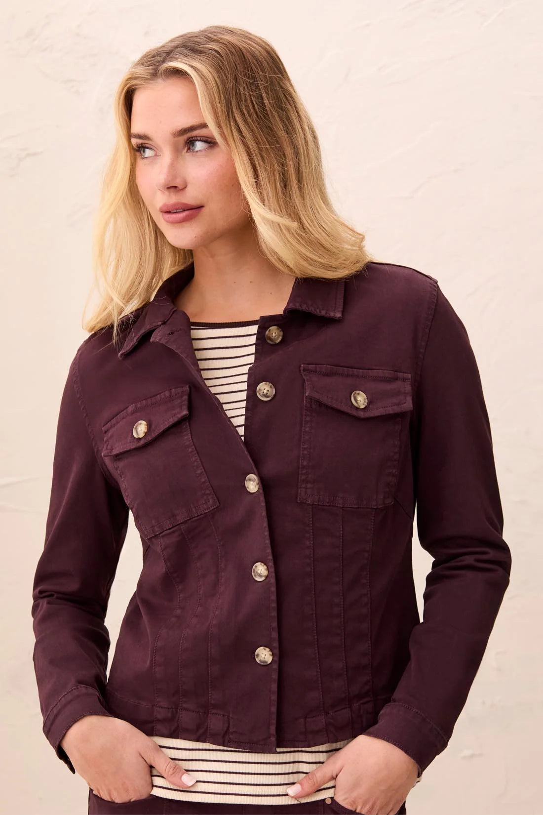 Tribal Twill Jacket - Fudge