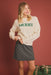 Gilli “Merry” Sweater - Ivory-Green Clothing - Tops - Sweaters - Pullovers by Gilli | Grace the Boutique