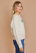 Gilli “Merry” Sweater - Ivory-Green Clothing - Tops - Sweaters - Pullovers by Gilli | Grace the Boutique