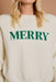 Gilli “Merry” Sweater - Ivory-Green Clothing - Tops - Sweaters - Pullovers by Gilli | Grace the Boutique