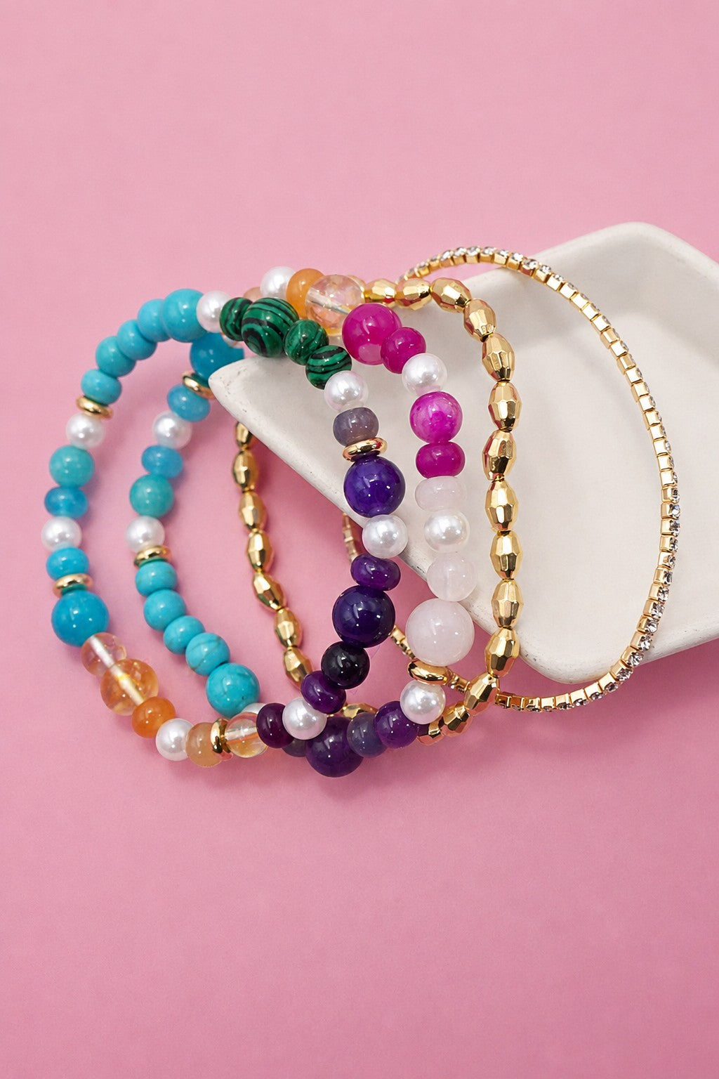 Glass Bead Bracelet - Multi