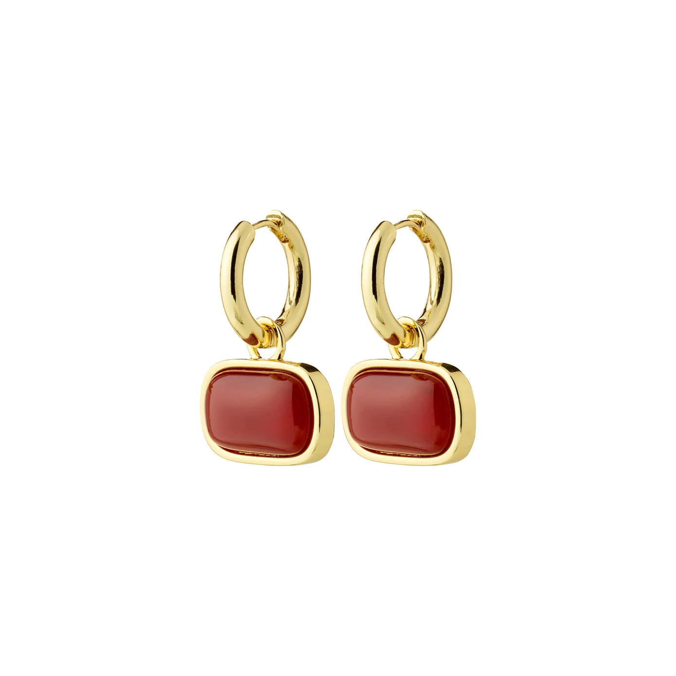 Pilgrim Now Earrings - Gold/Red