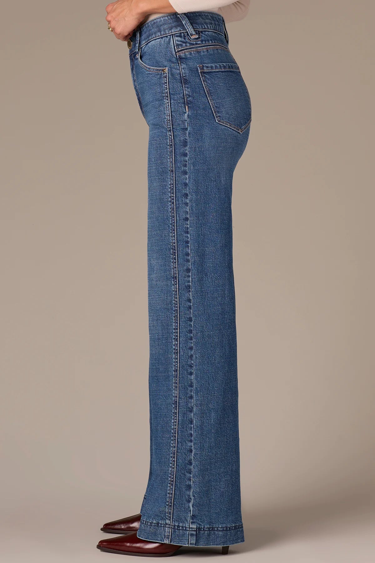 Wit & Wisdom Gracie Wide Leg - Mid Blue