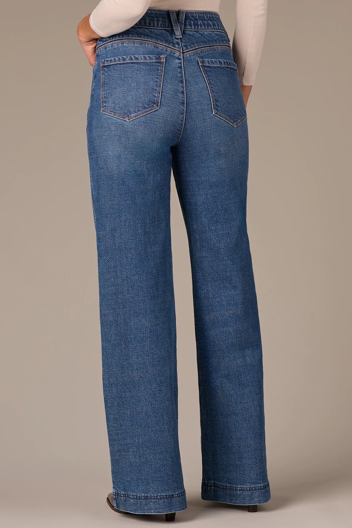 Wit & Wisdom Gracie Wide Leg - Mid Blue