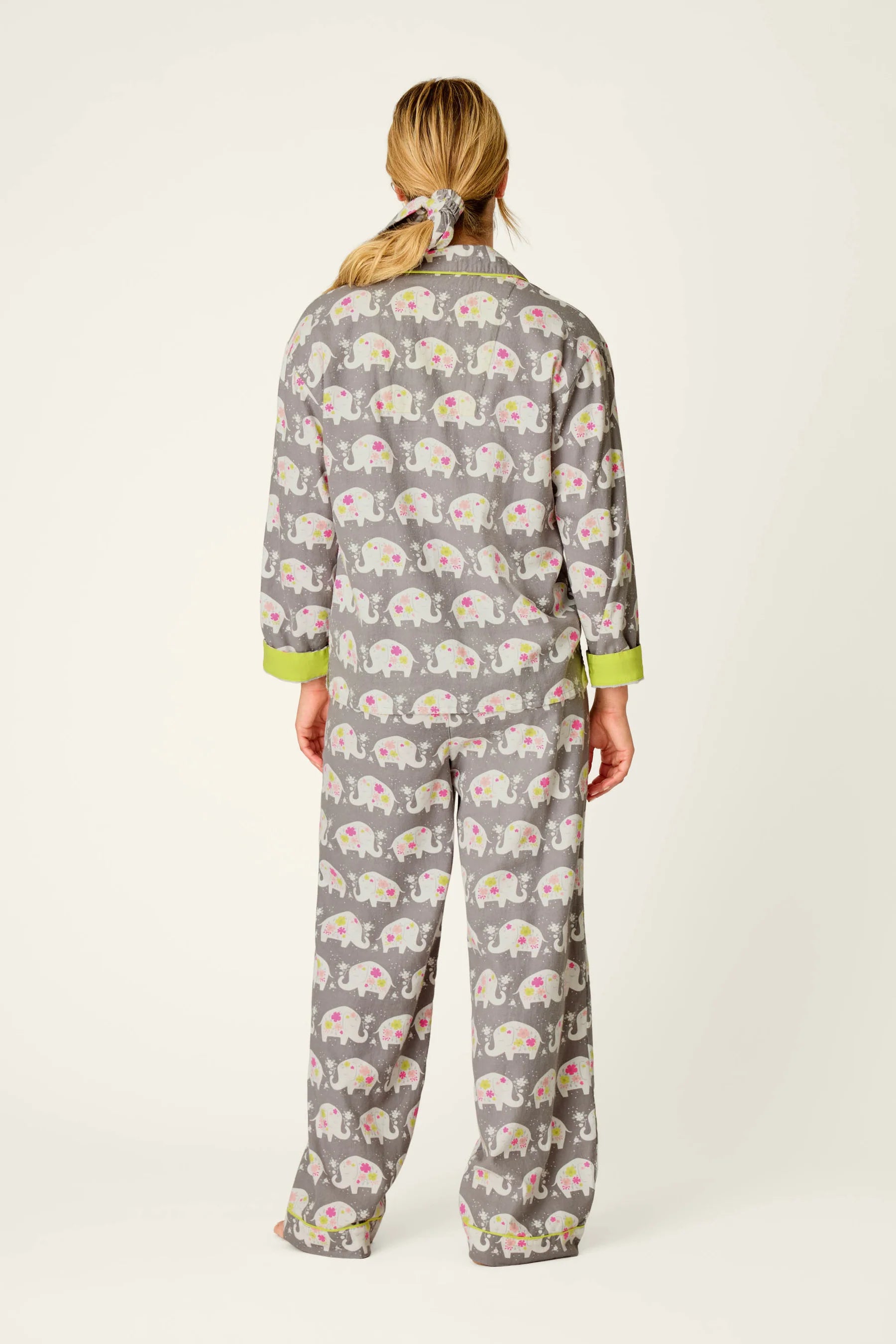 PJ Salvage Forever Favourite Flannel PJ Set - Hello Beautiful Grey