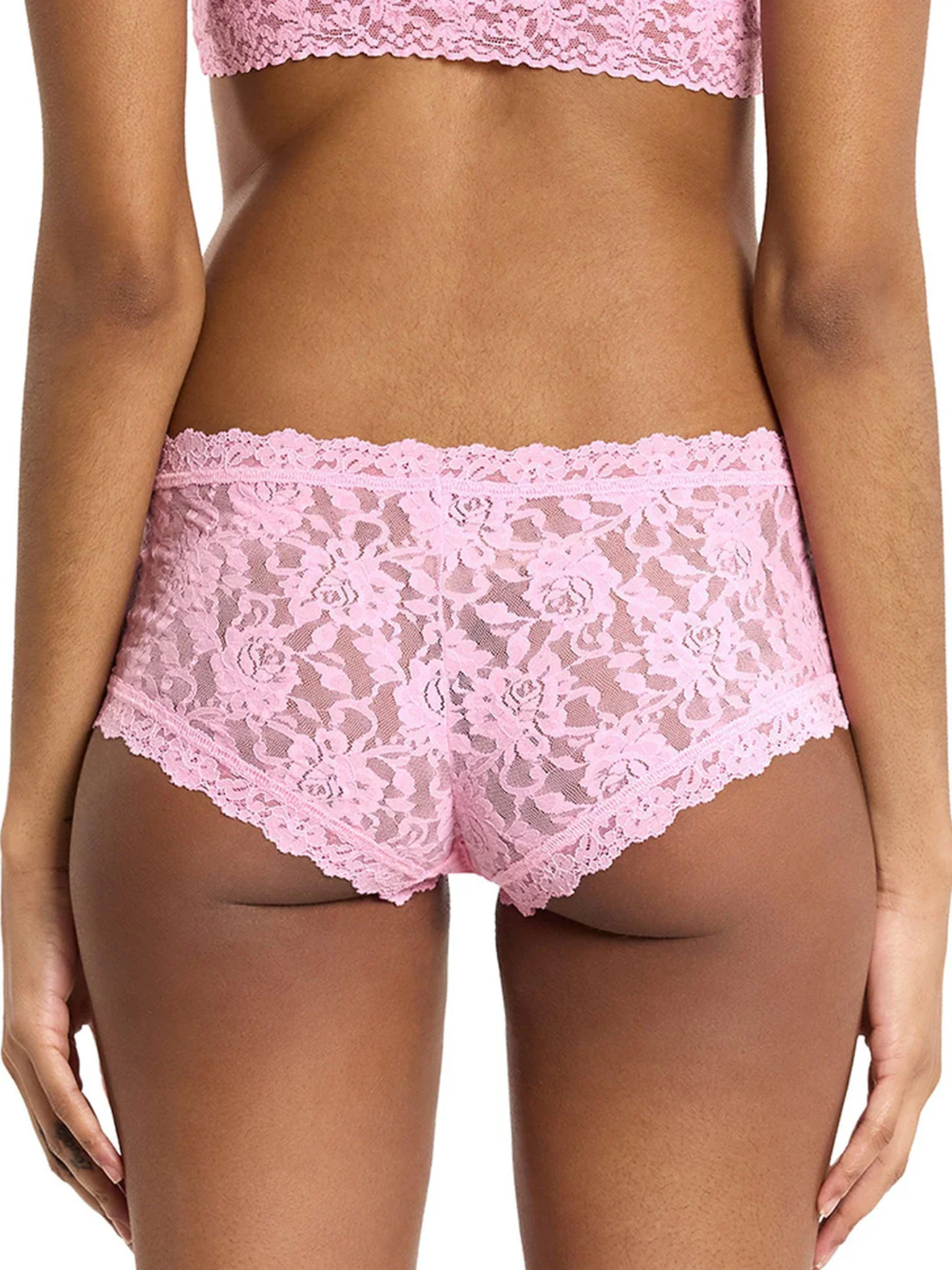 Hanky Panky Lace Boyshort - Strawberry Lemonade
