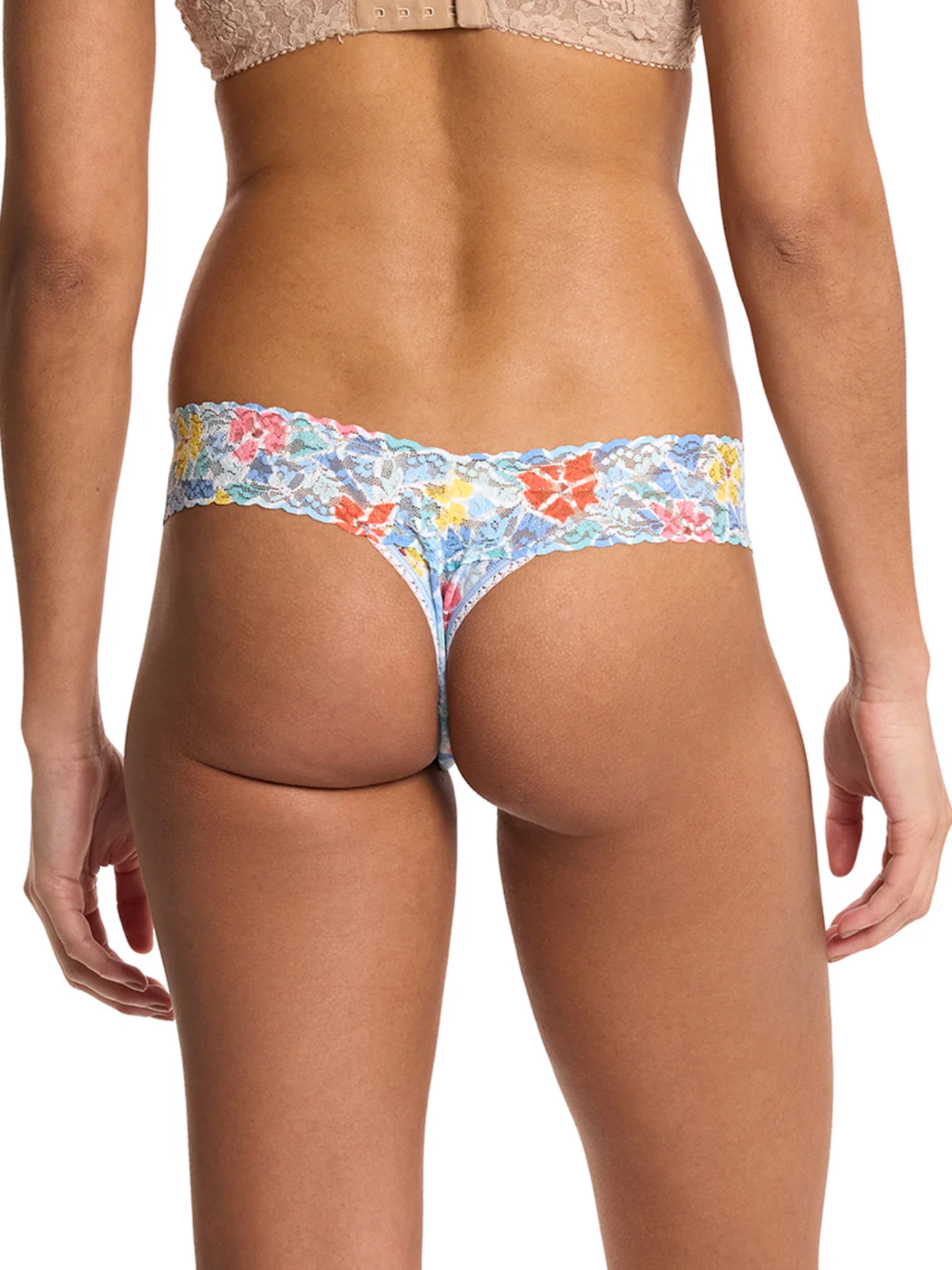 Hanky Panky Low Rise Print Thong - Floral Mosaic