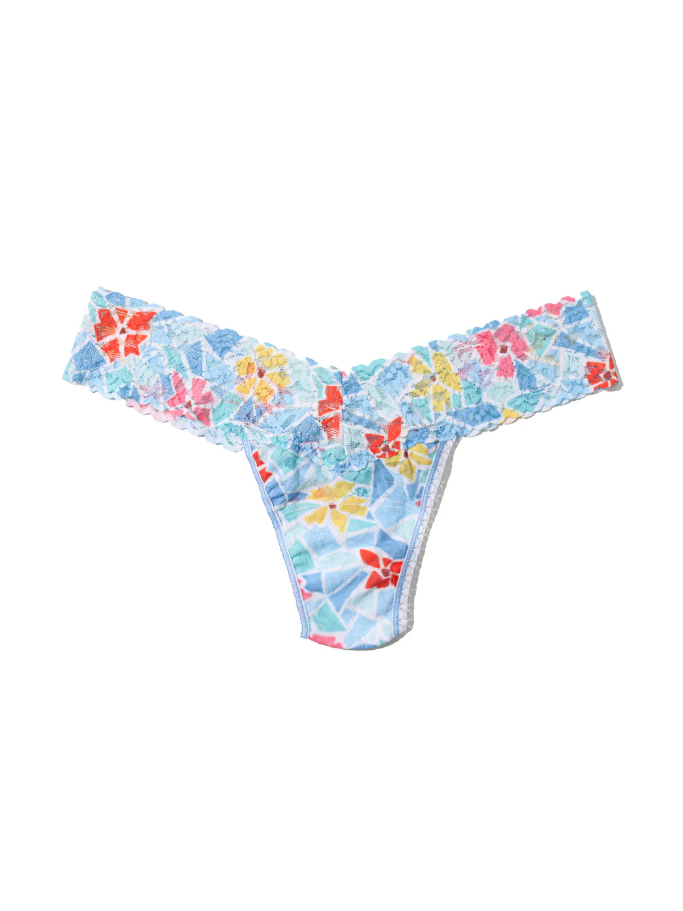 Hanky Panky Low Rise Print Thong - Floral Mosaic