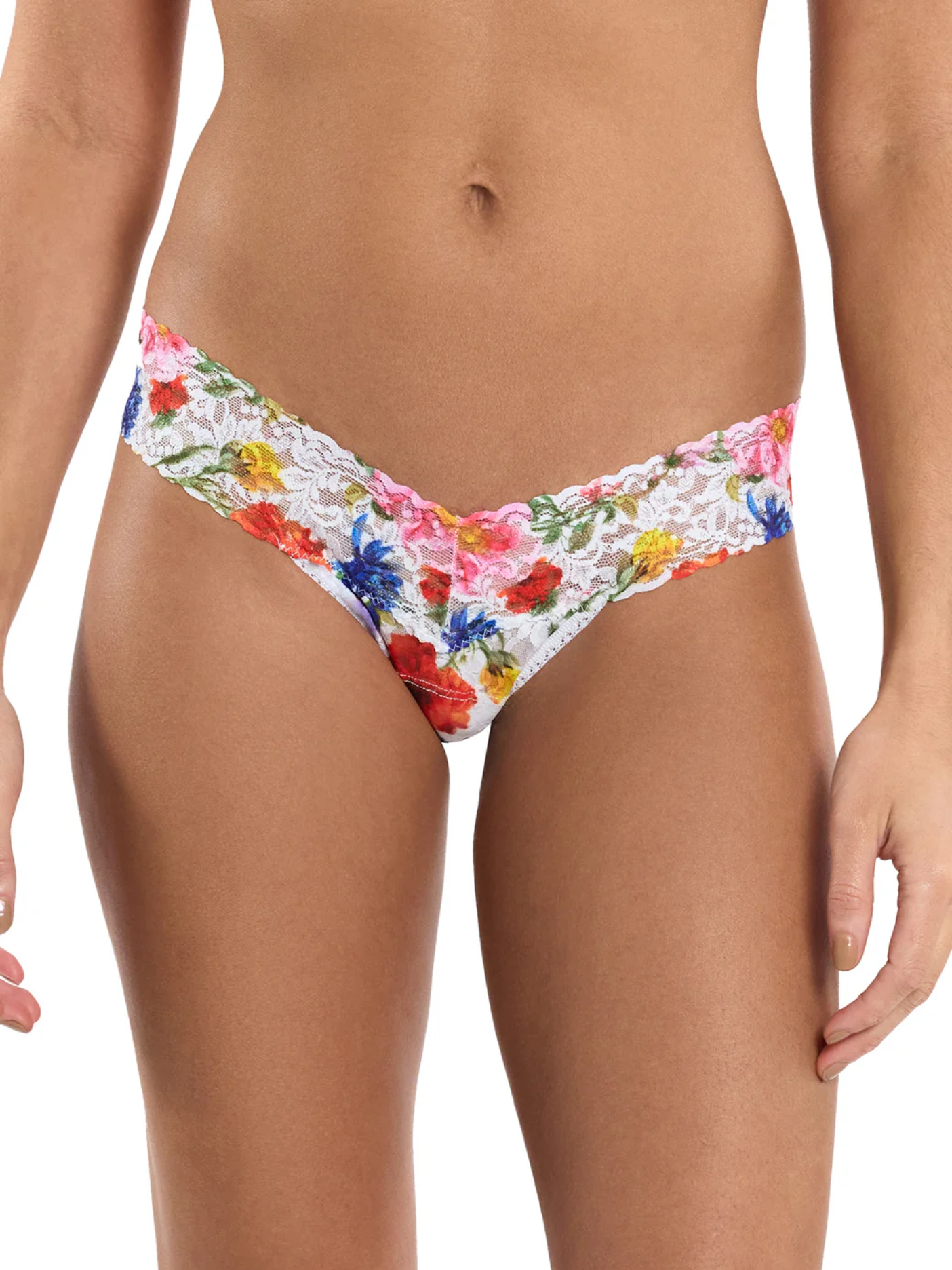 Hanky Panky Low Rise Print Thong - Meadow Mix