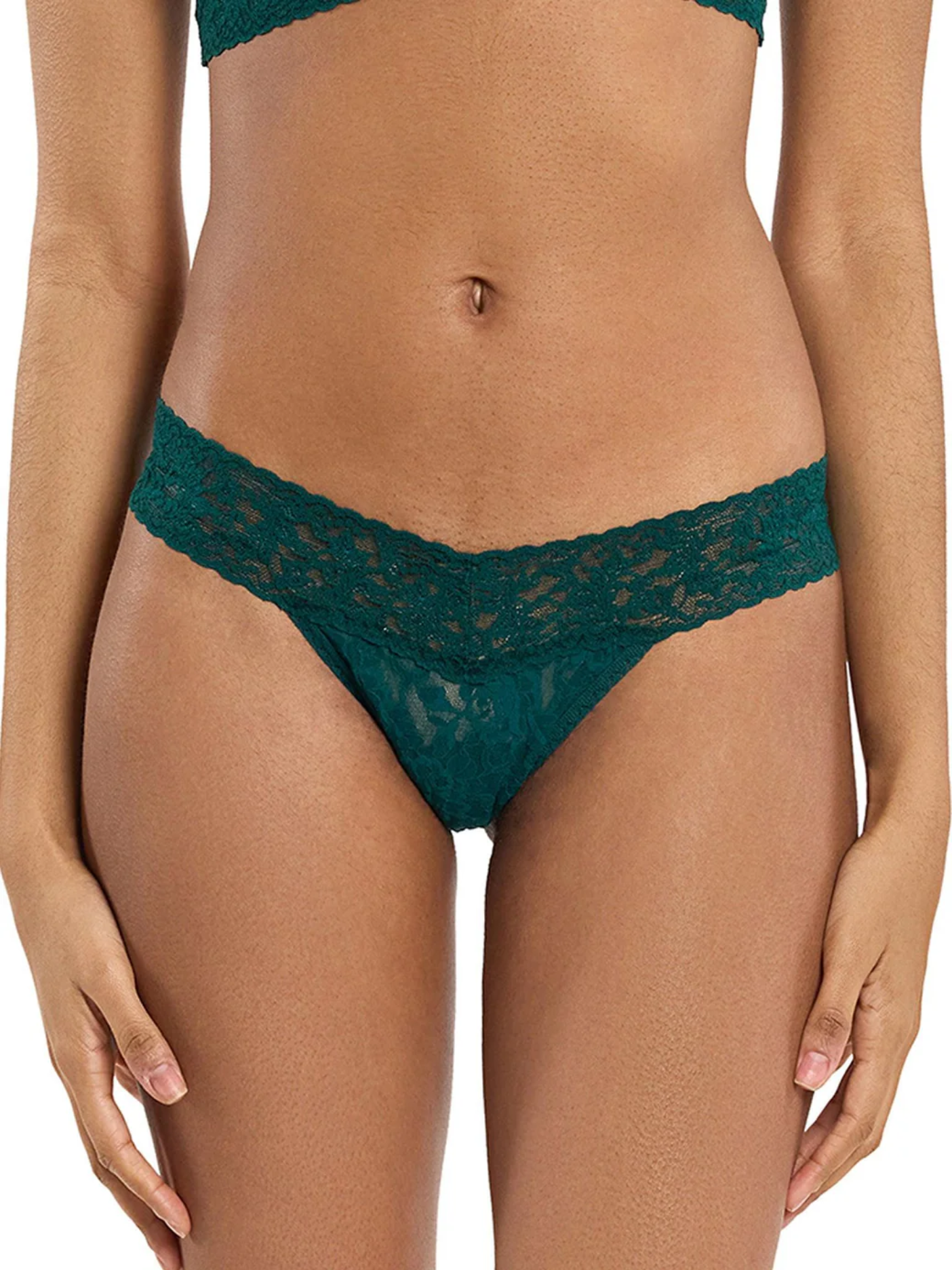 Hanky Panky Low Rise Thong - Mountain Green