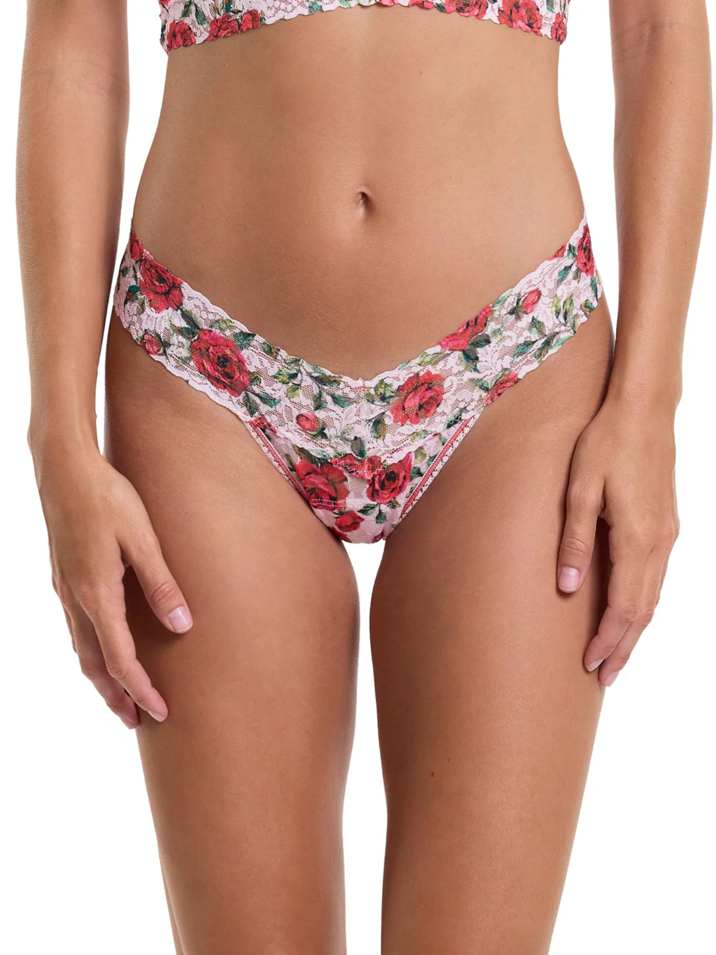 Hanky Panky Printed Low Rise Thong - Je T'aime