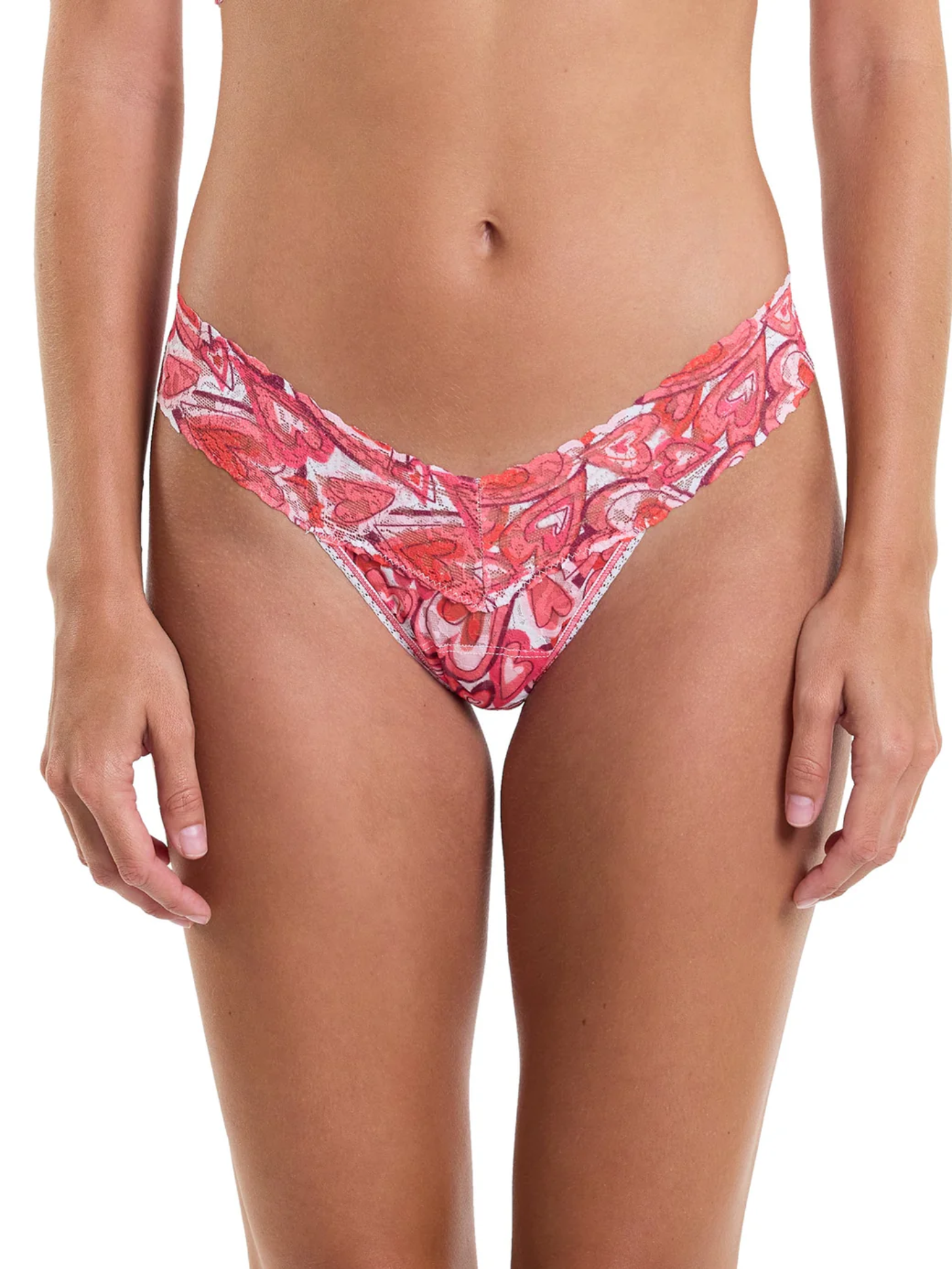 Hanky Panky Printed Low Rise Thong - Lots of Love