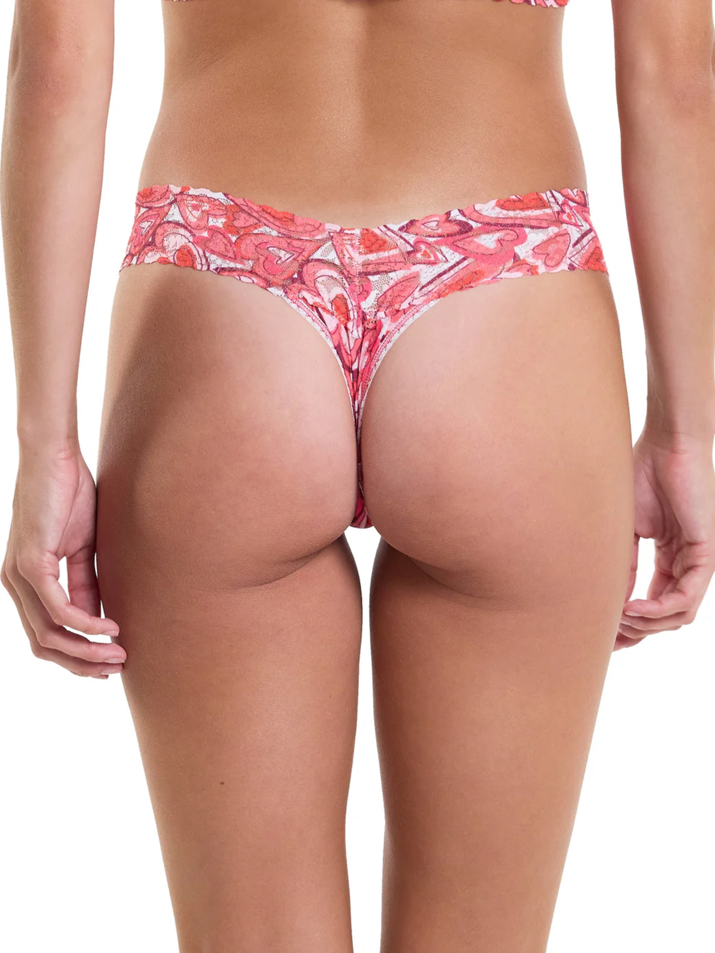 Hanky Panky Printed Low Rise Thong - Lots of Love