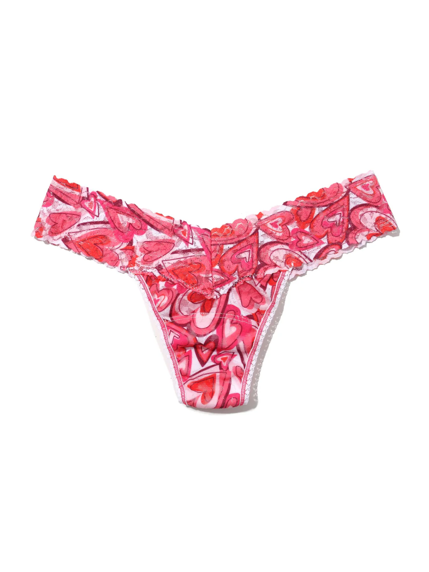 Hanky Panky Printed Low Rise Thong - Lots of Love