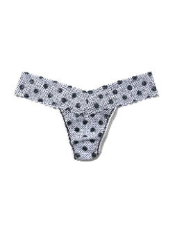 Hanky Panky Printed Low Rise Thong - Pinpoint