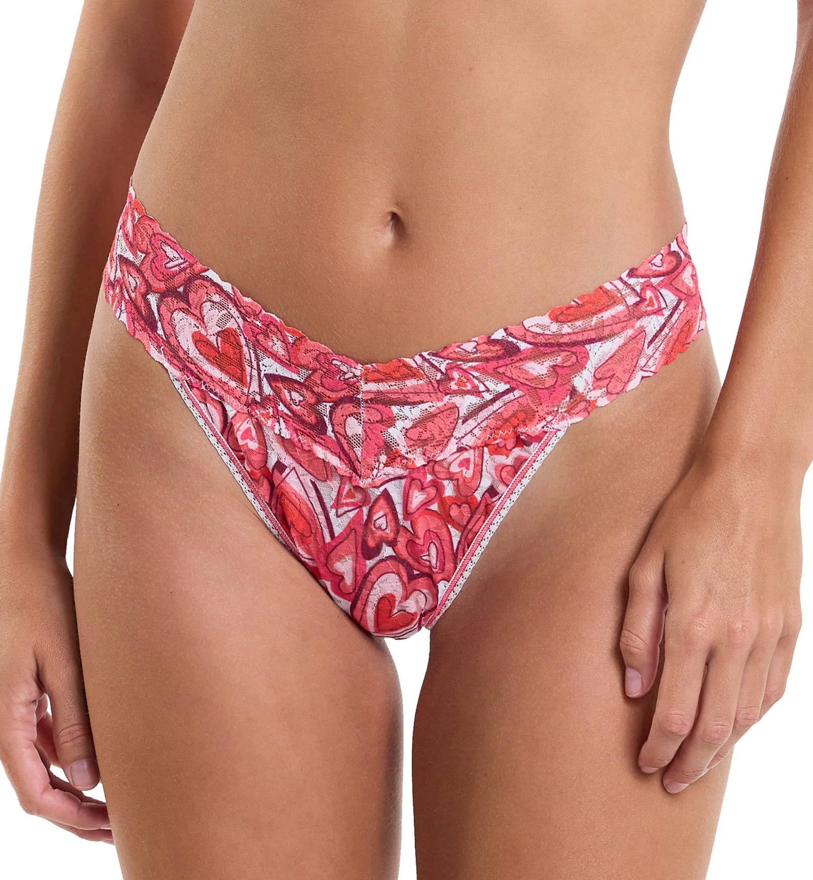 Hanky Panky Printed Original Rise Thong - Lots of Love
