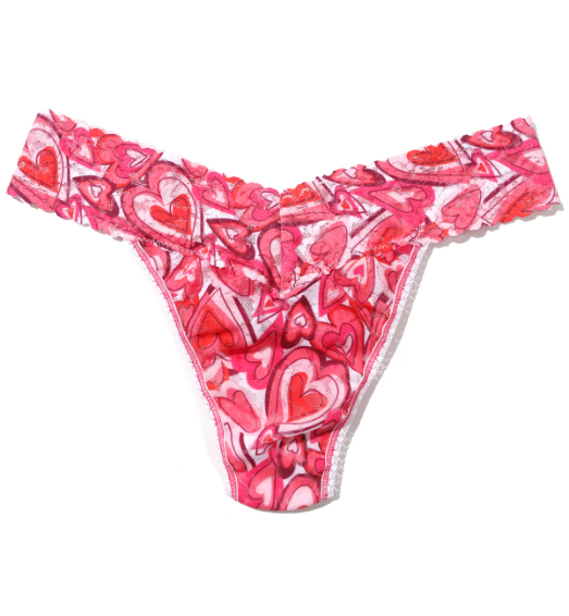 Hanky Panky Printed Original Rise Thong - Lots of Love