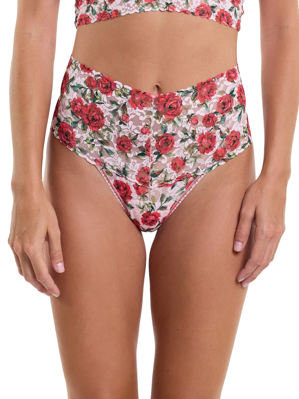 Hanky Panky Retro Print Thong - Je T'aime
