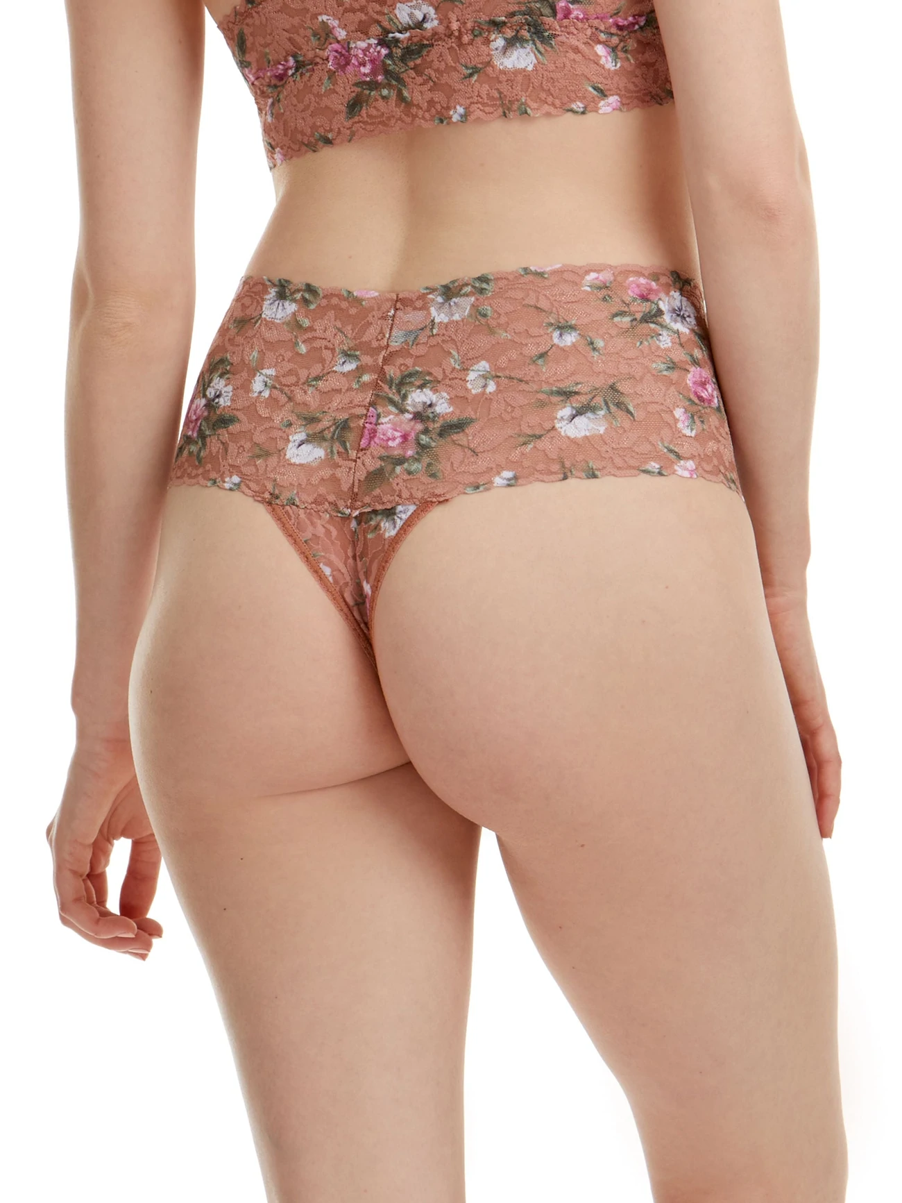 Hanky Panky Retro Print Thong - Terracotta Rose