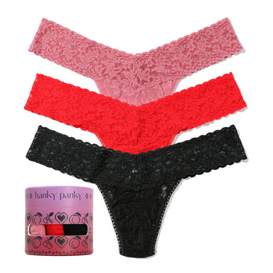 Hanky Panky Valentine’s Low Rise 3 Pack - HPF8 Lingerie - Panties - Hanky Panky by Hanky Panky | Grace the Boutique