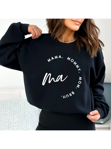 HayMad Ma to Bruh Crewneck Sweatshirt - Black Clothing - Tops - Sweaters - Sweatshirts by HayMad | Grace the Boutique