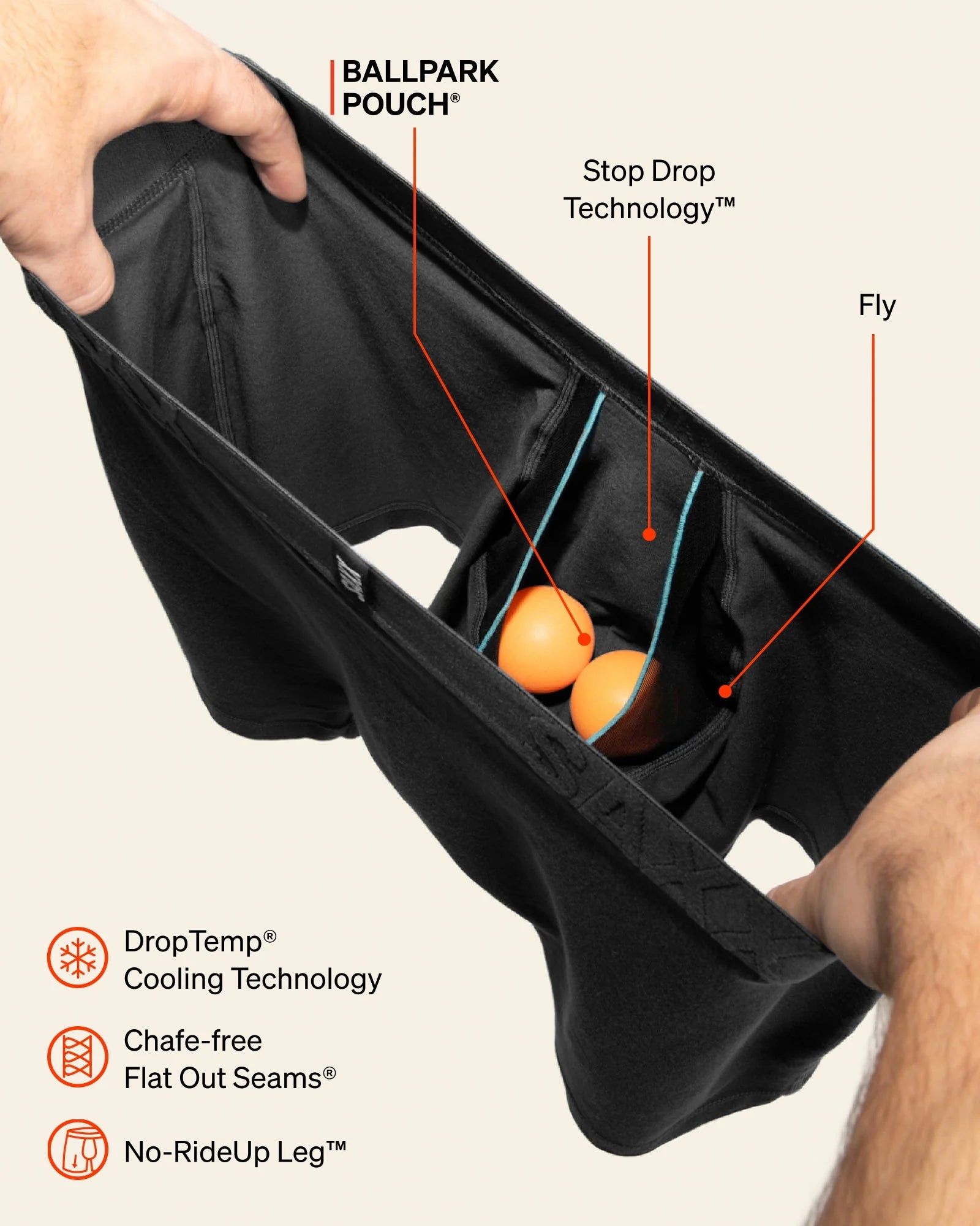 Saxx DropTemp Boxer Brief Fly - Off the Boards