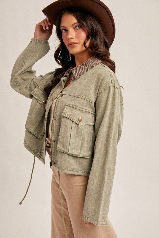 Hem & Thread Barn Jacket - Olive