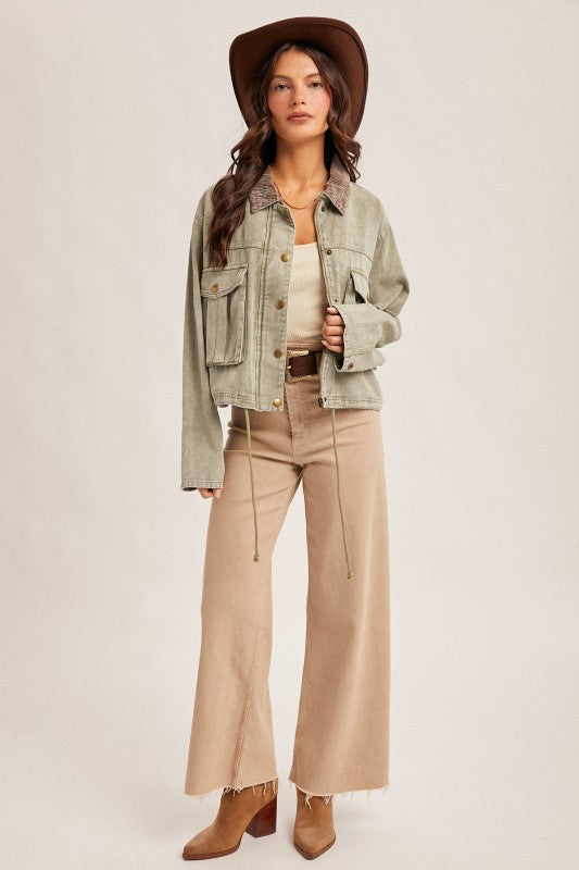 Hem & Thread Barn Jacket - Olive