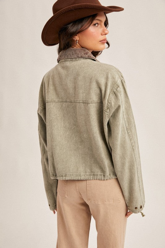 Hem & Thread Barn Jacket - Olive