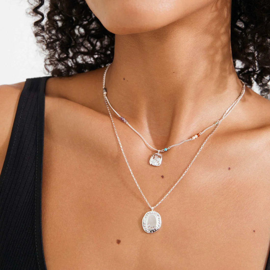 Pilgrim Here Layered Necklace - Silver