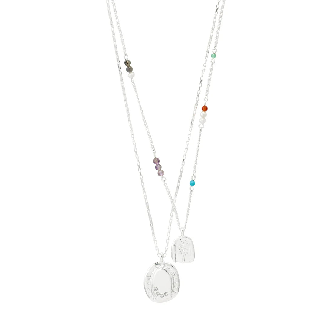 Pilgrim Here Layered Necklace - Silver