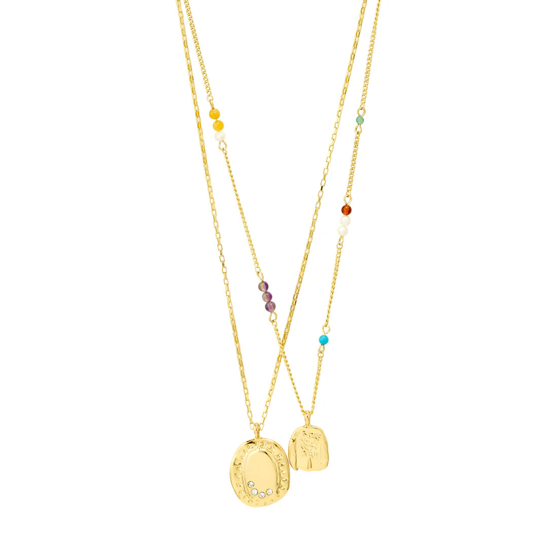 Pilgrim Here Layered Necklace - Gold