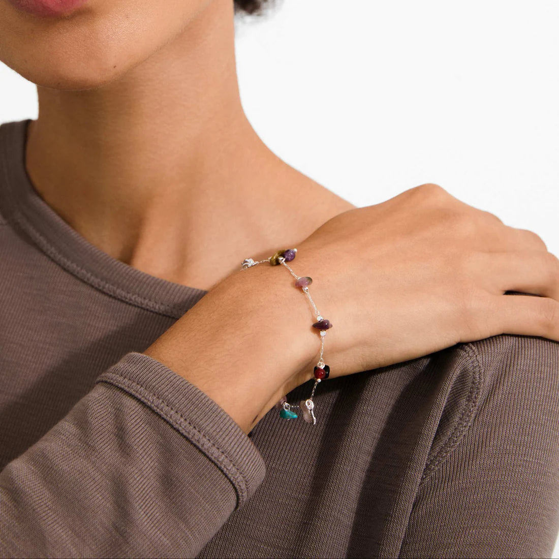 Pilgrim Here Bracelet - Silver