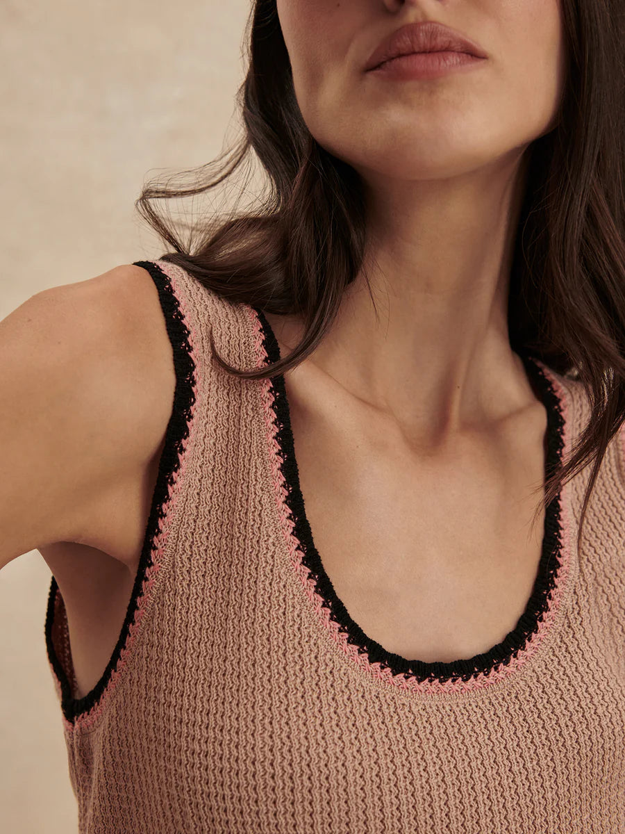 Varley Higson Knit Tank - Light Taupe