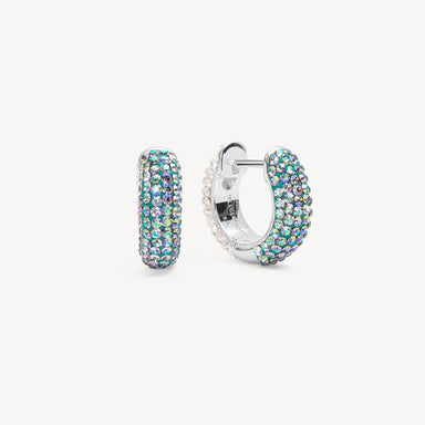 Hillberg & Berk Colour Block Sparkleball Hoops - Mermaid Scales Accessories - Jewelry - Earrings by Hillberg & Berk | Grace the Boutique